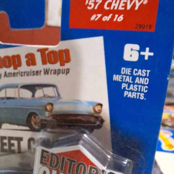 HOT WHEELS 2001 TARGET EXCLUSIVE EDITORS CHOICE SERIES '57 CHEVY ROD & CUSTOM RR - Picture 4 of 8